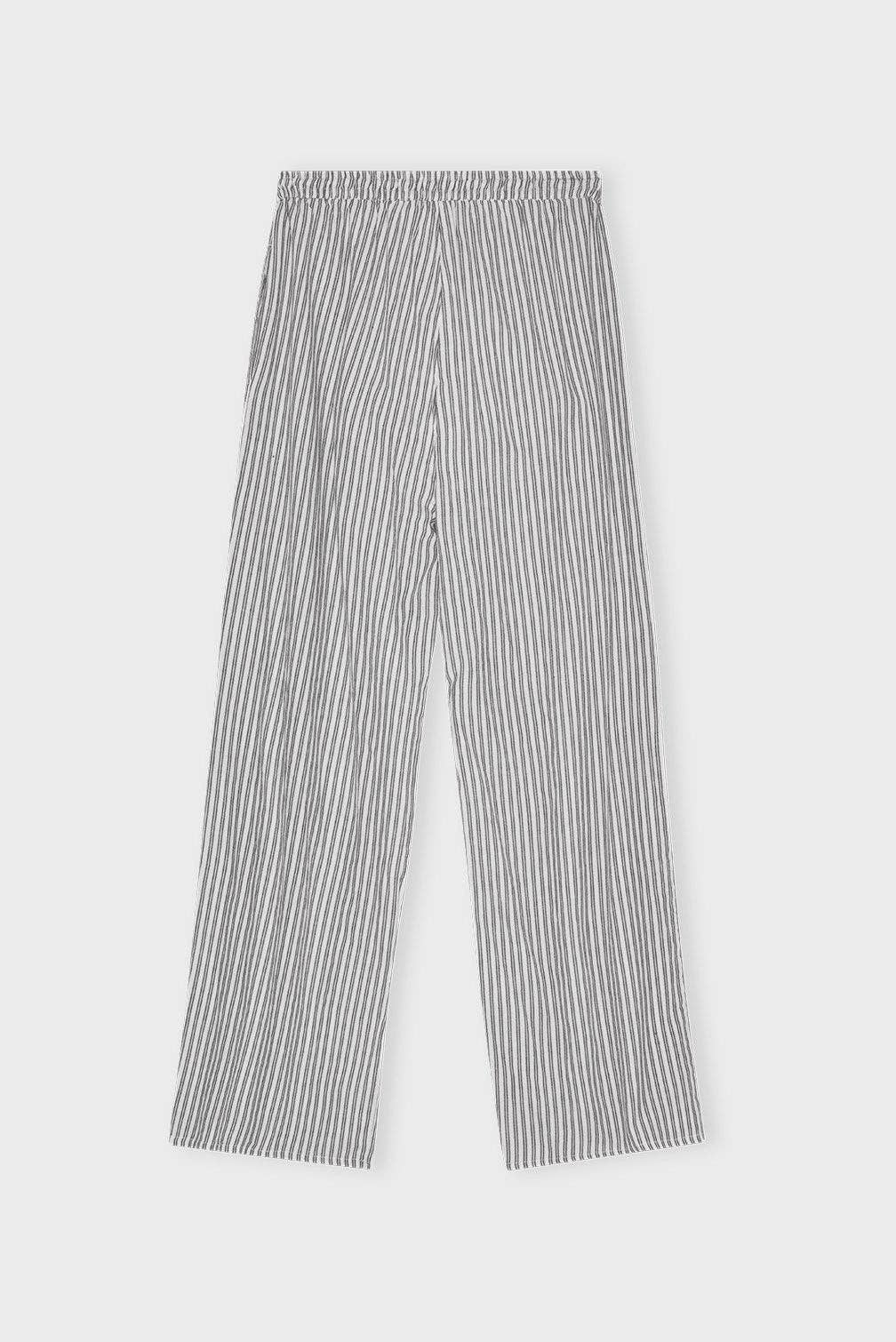 Organic Cotton Striped Flannel Pajama Pants