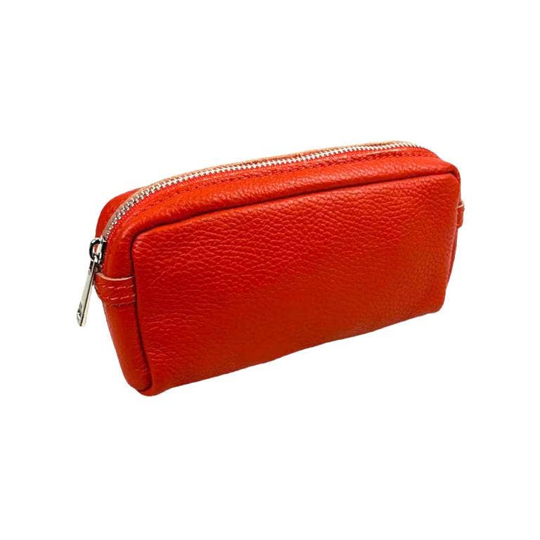 Italian Leather Cosmetic Bag