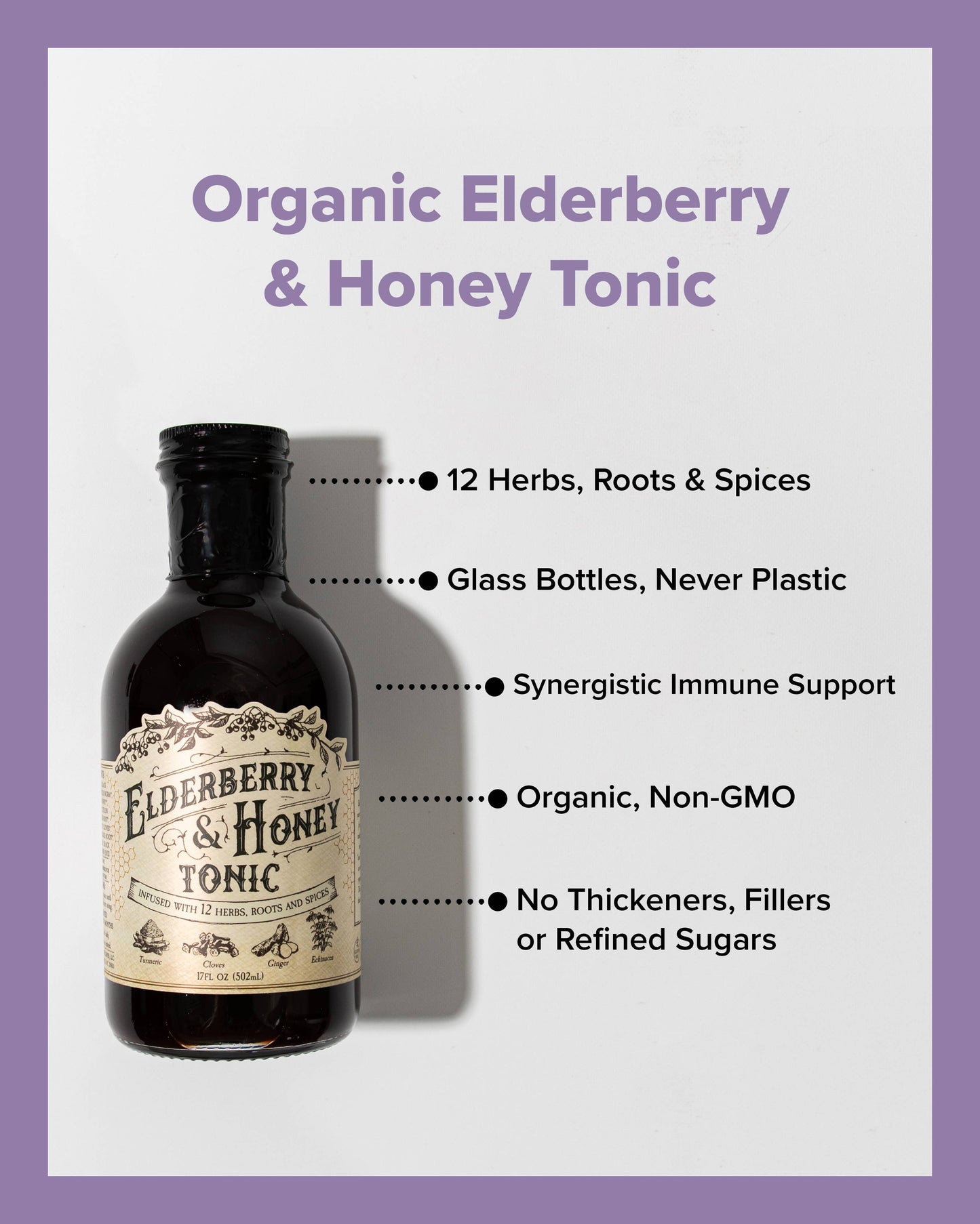 Elderberry & Honey Tonic - 16 oz