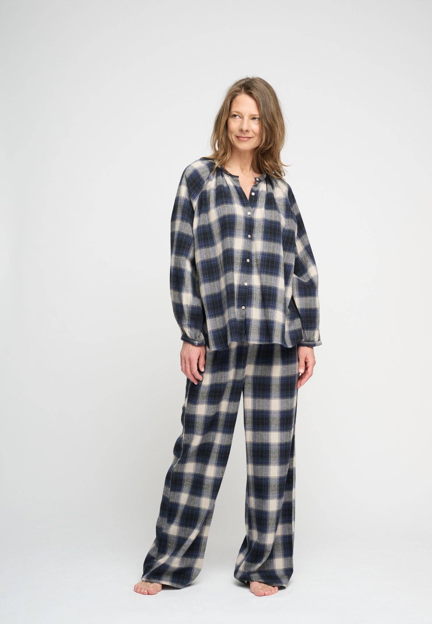 Organic Cotton Plaid Flannel Pajama Pants