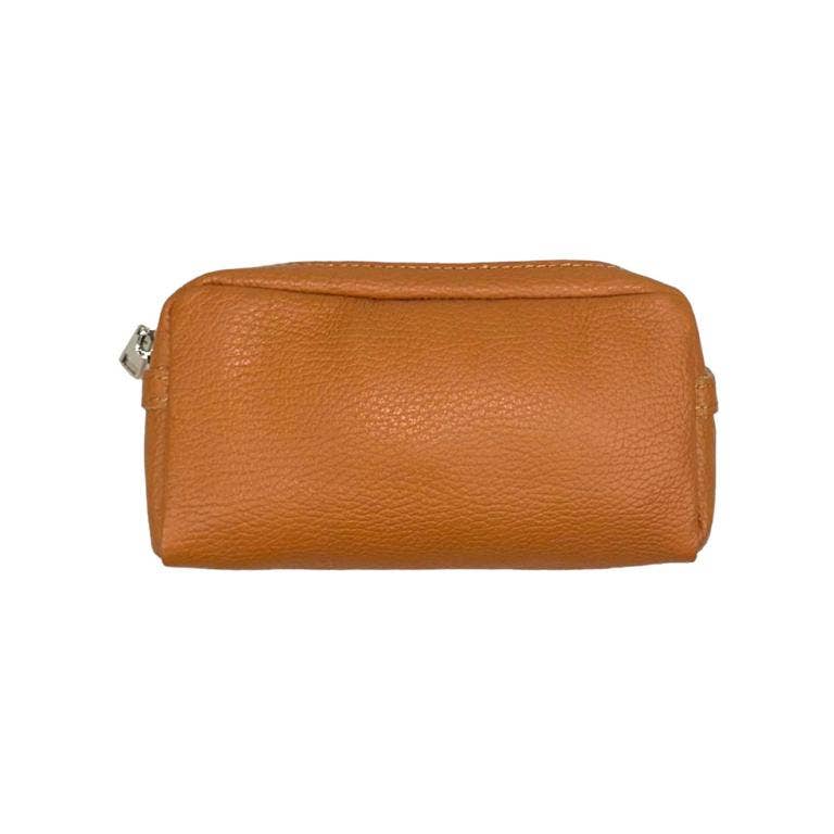 Italian Leather Cosmetic Bag