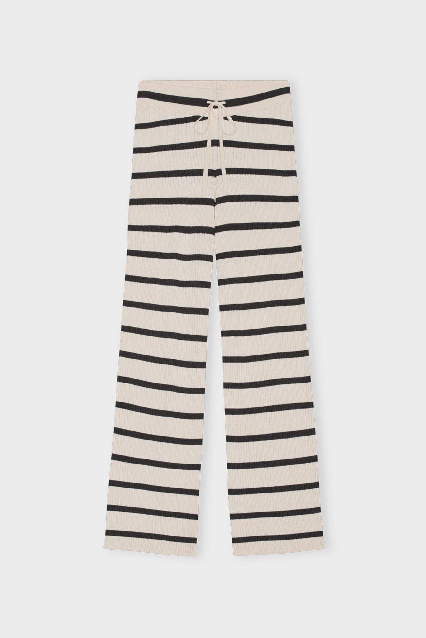 Coastal Stripe Rib Knit Pants