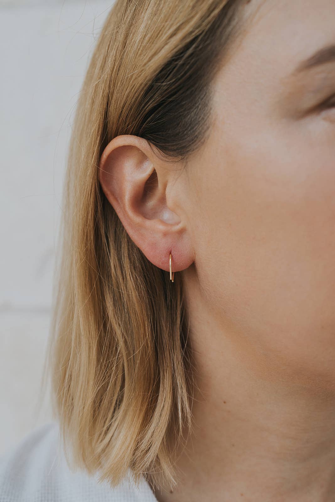 Minimalist Horseshoe Gold Earrings