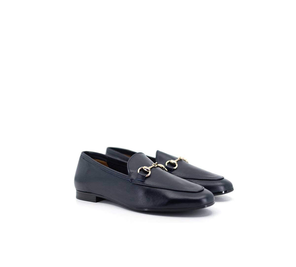 Classic Chain Leather Loafer Shoes Toledo | Black