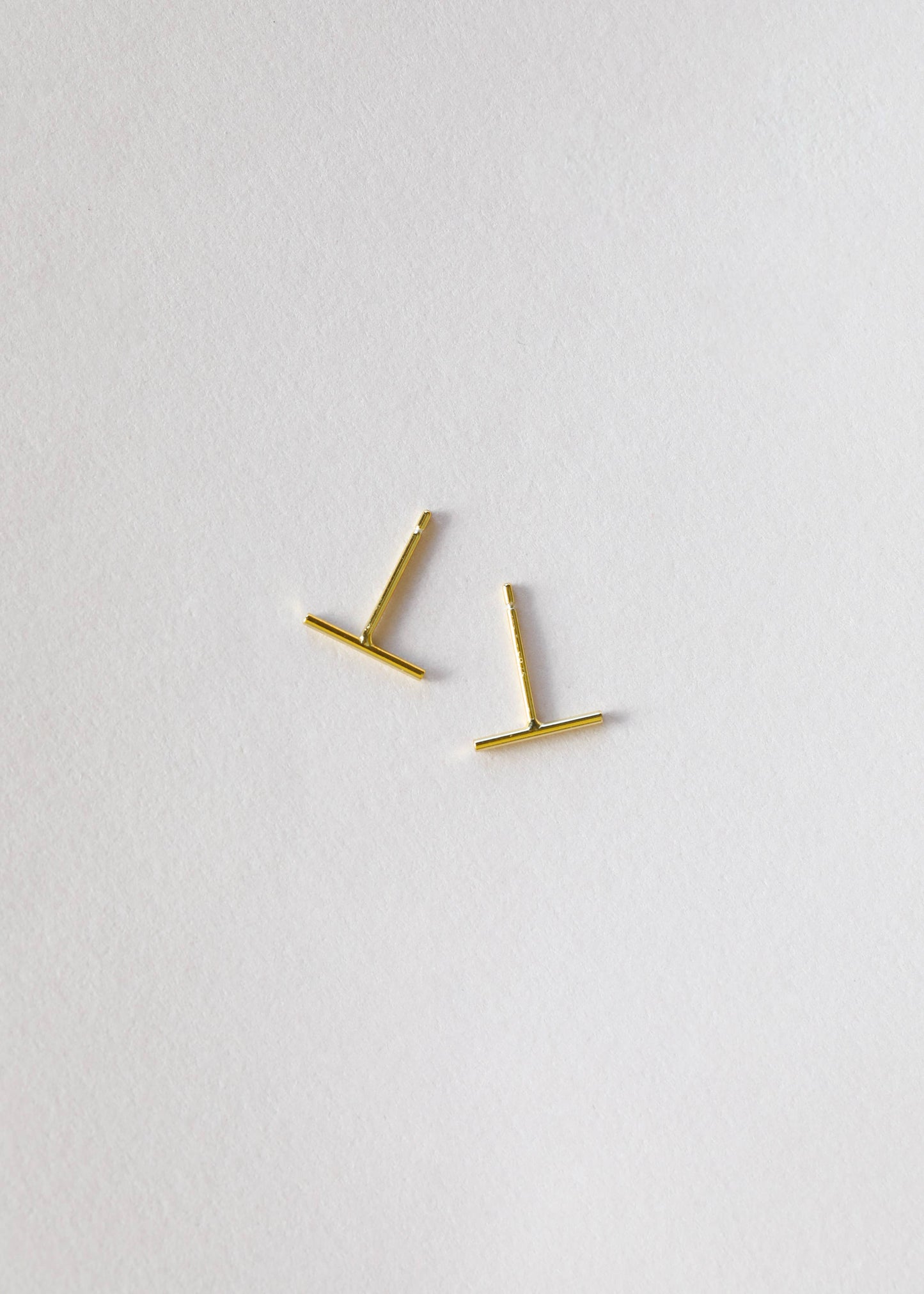 Minimalist Bar 18k Gold Plated Earrings