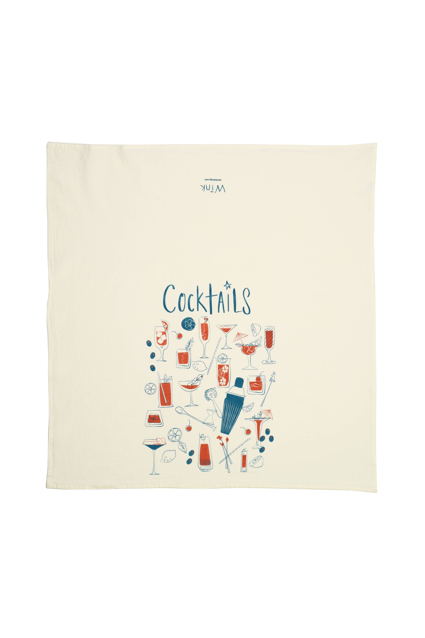 Vintage Cocktails Towel