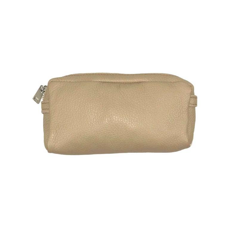 Italian Leather Cosmetic Bag