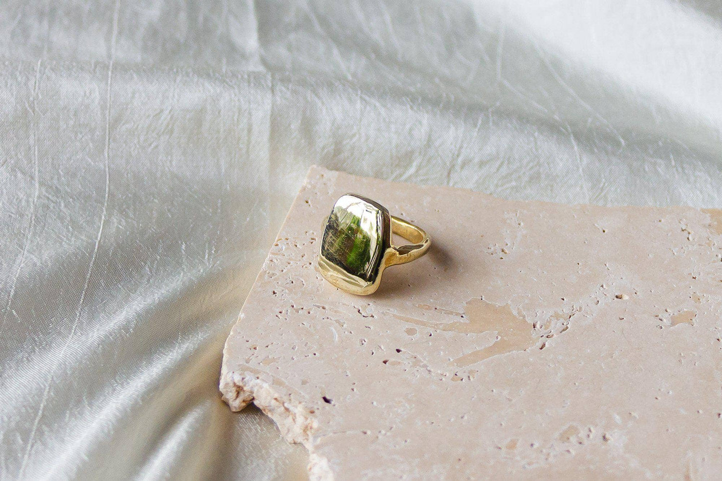 Classic Recycled Brass Signet Ring