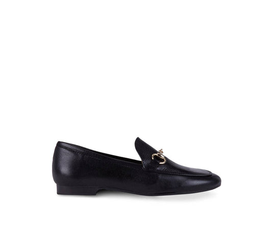 Classic Chain Leather Loafer Shoes Toledo | Black