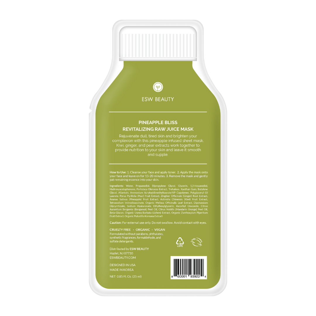 Raw Juice Cleanse Masks