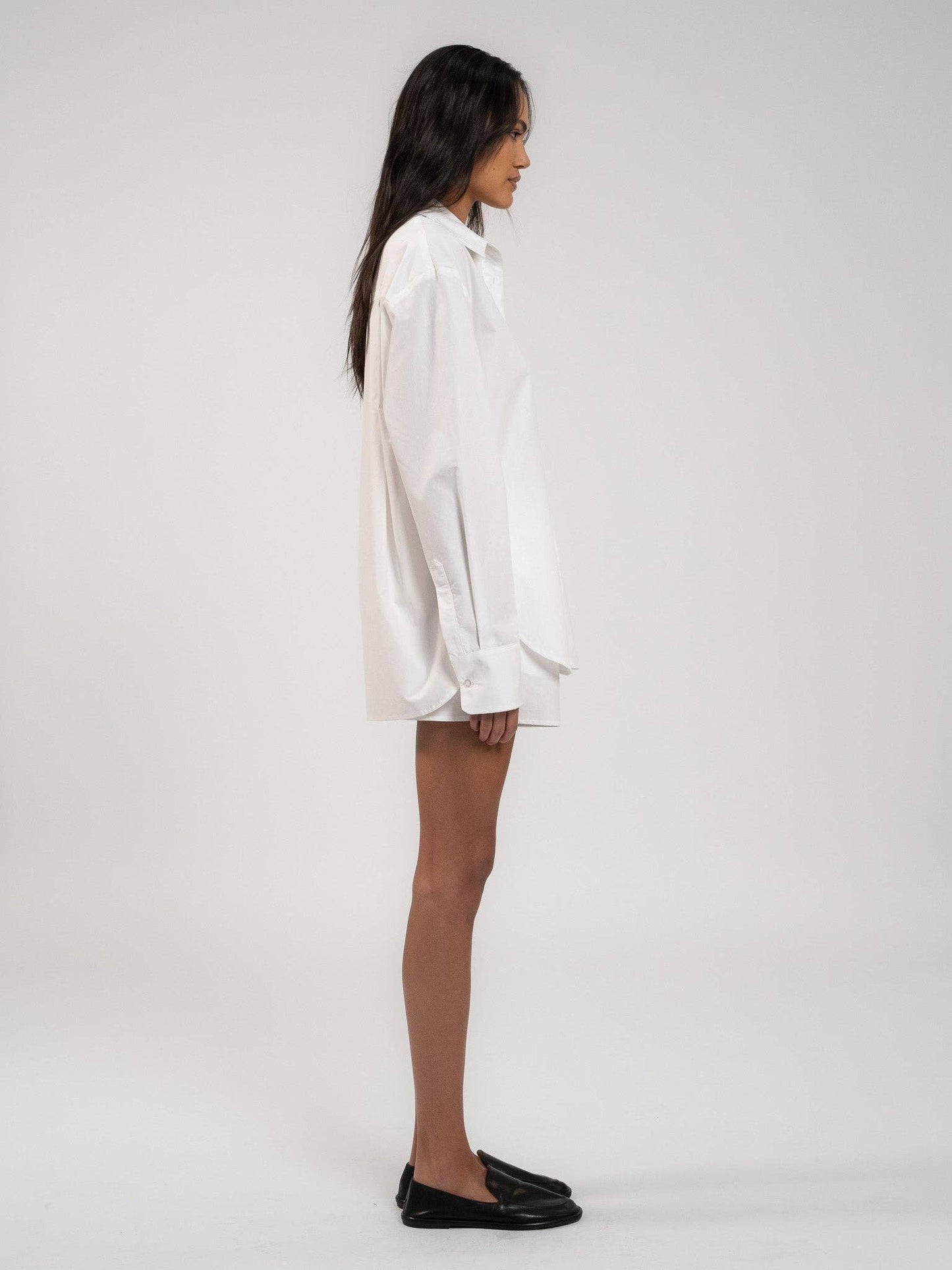 Oversized White "Manna" Cotton Blouse