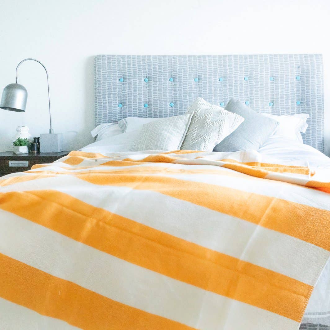 Sunset Stripe Recycled Cotton Blanket