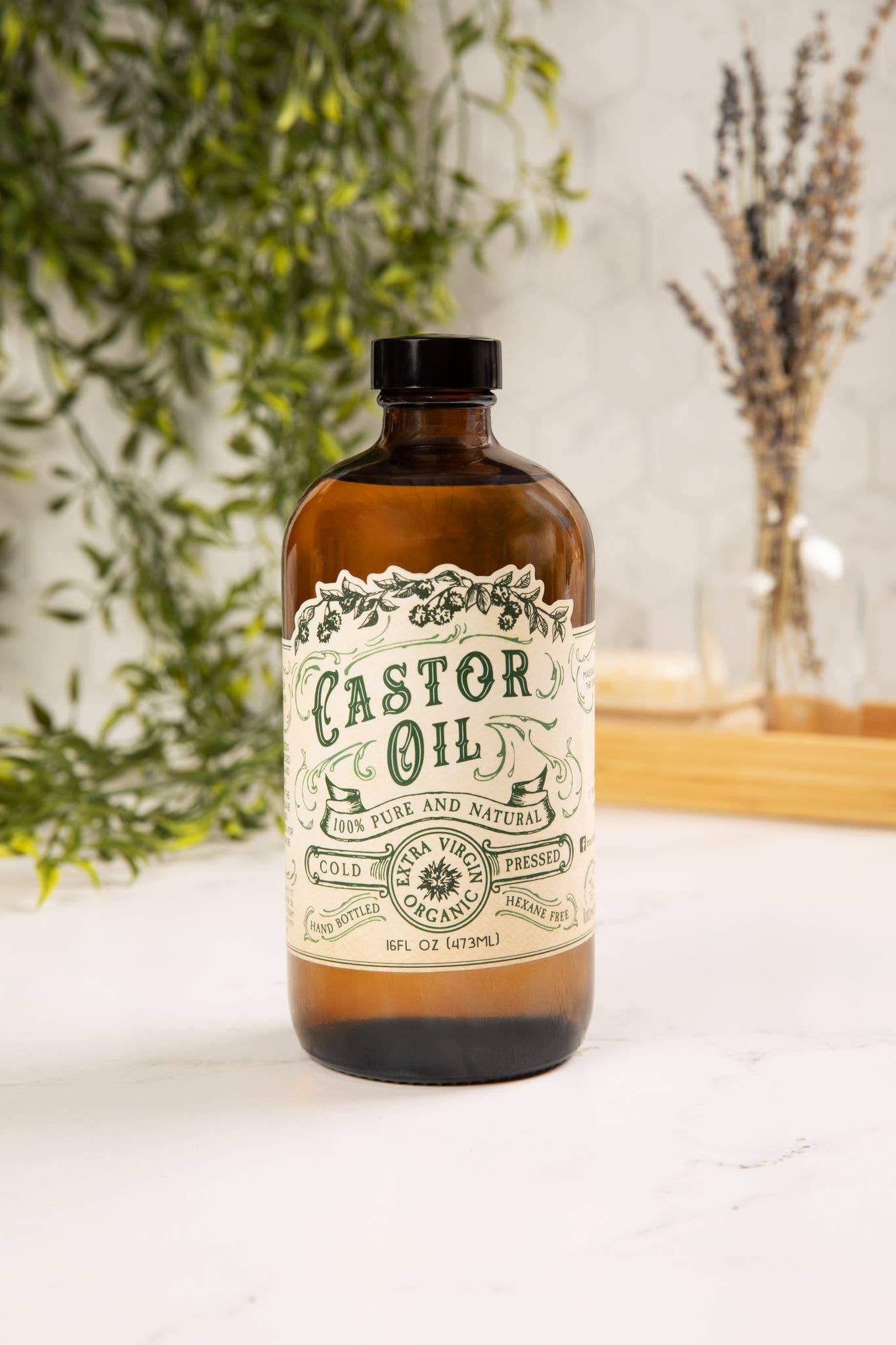 Roots + Leaves Organic Cold Pressed Hexane Free Castor Oil