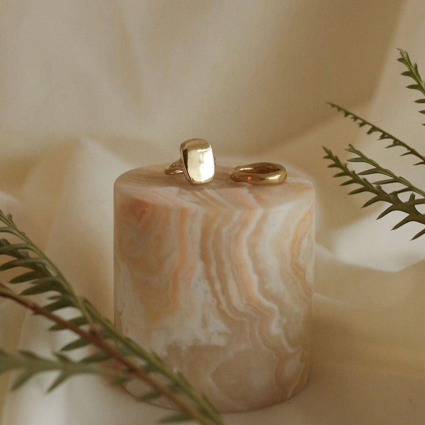 Classic Recycled Brass Signet Ring