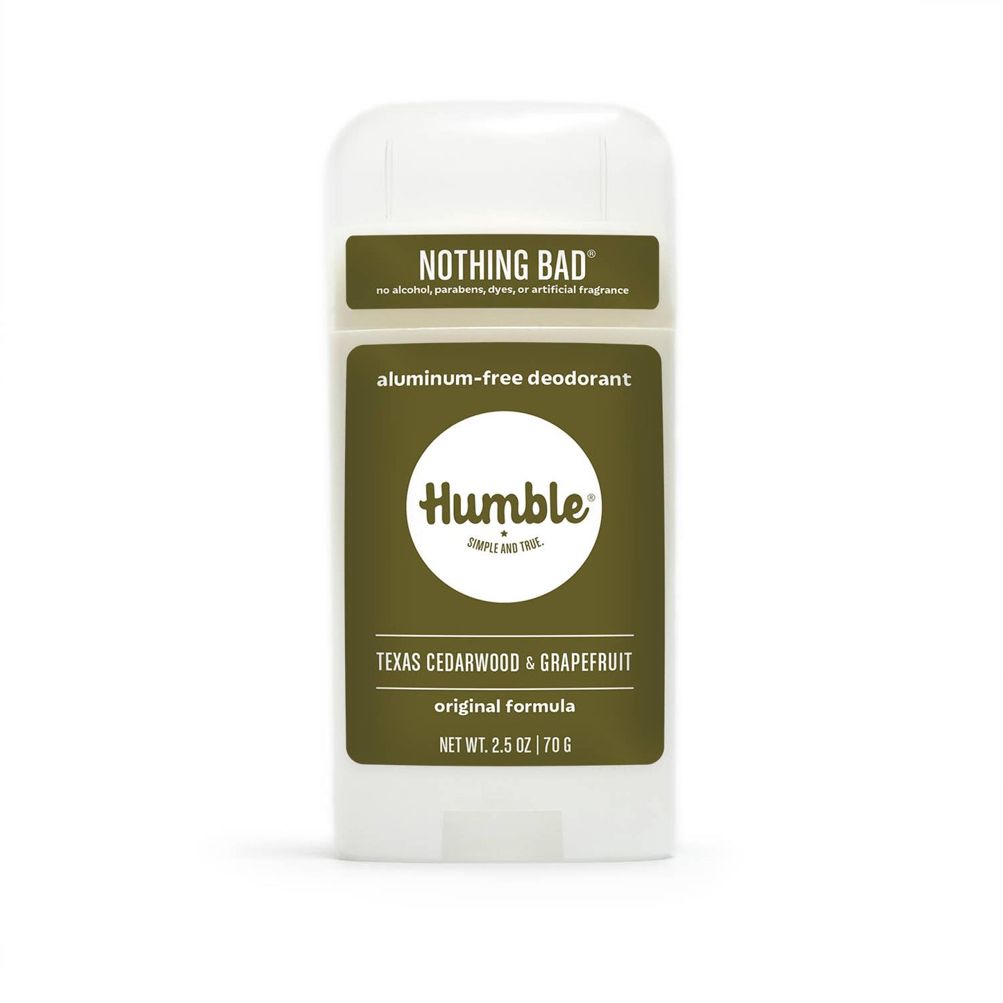 Humble Deodorant | Texas Cedarwood & Grapefruit