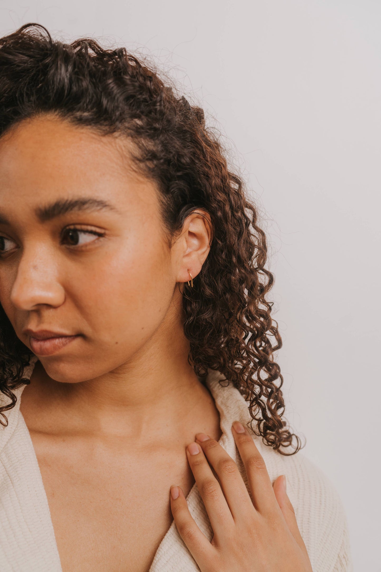 Minimalist Horseshoe Gold Earrings