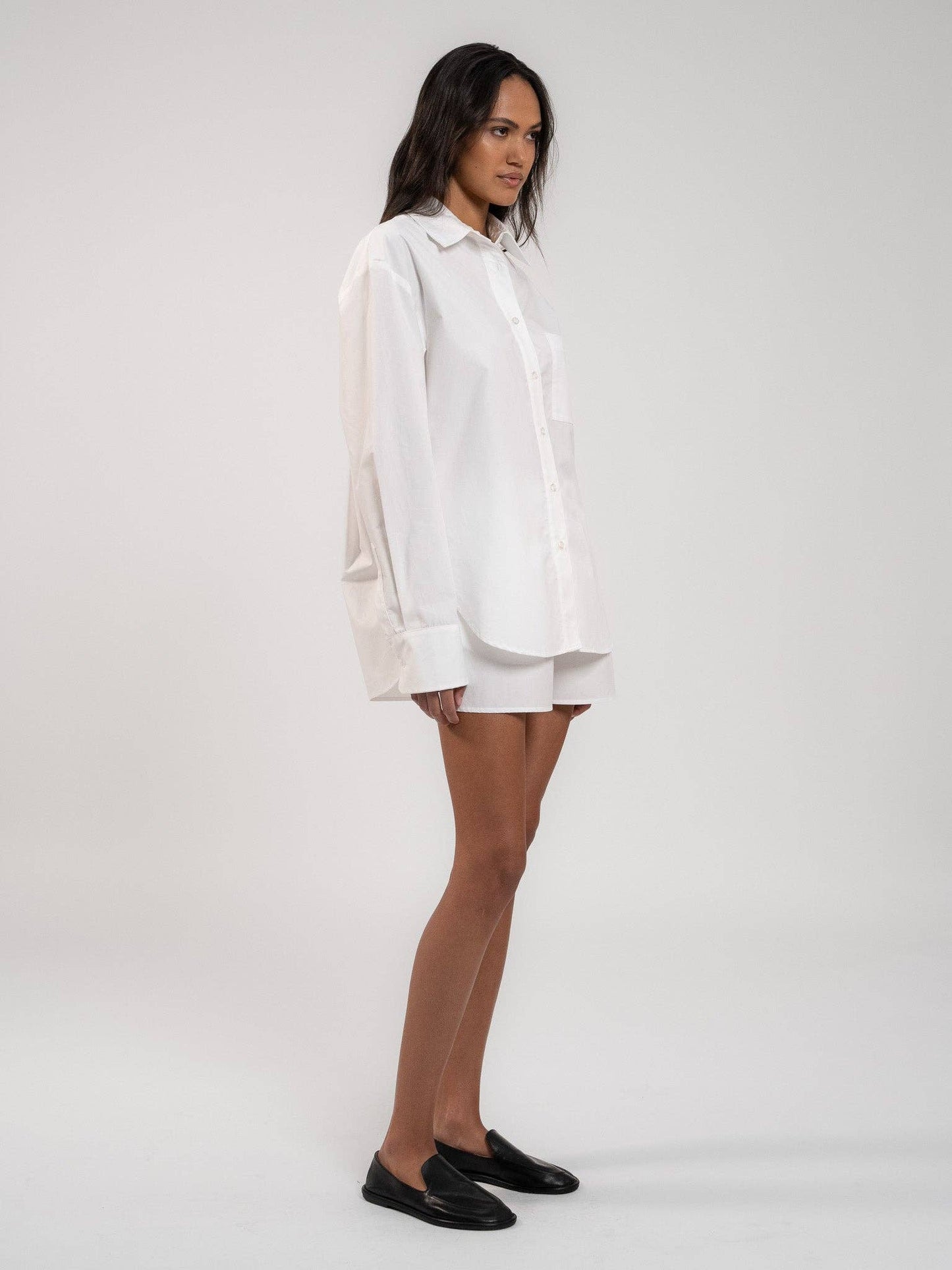 Oversized White "Manna" Cotton Blouse