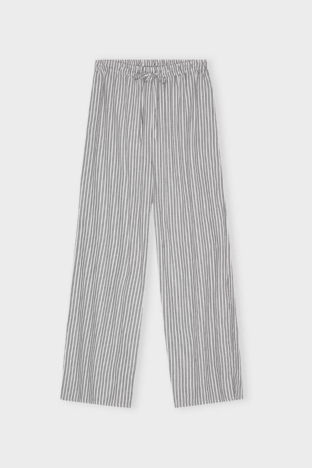 Organic Cotton Striped Flannel Pajama Pants