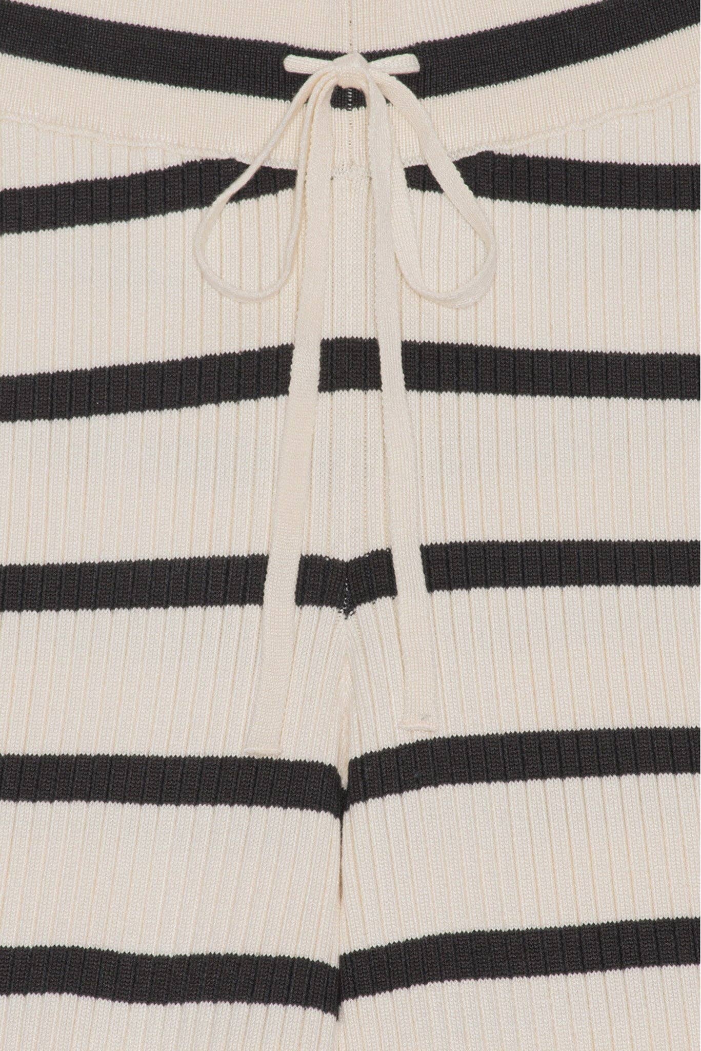 Coastal Stripe Rib Knit Pants