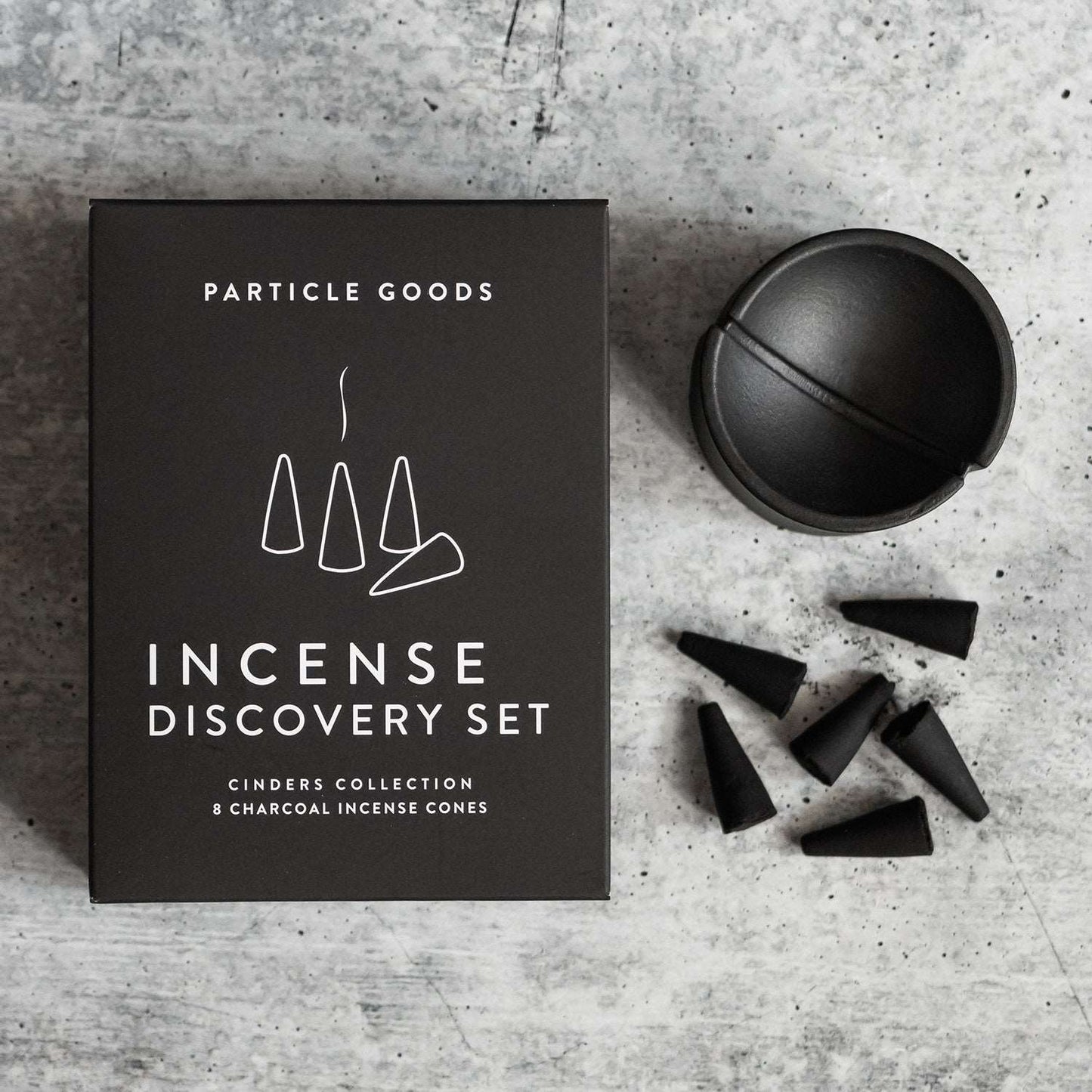 Incense Discovery Set by Particle Goods | Cinders Collection (8 Charcoal Incense Cones)