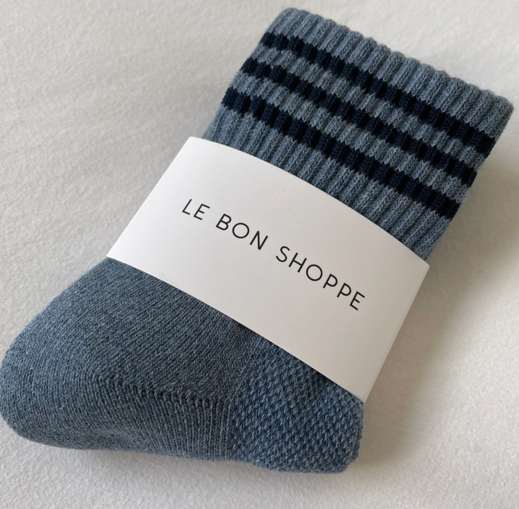 Le Bon Shoppe Girlfriend Socks |  Indigo