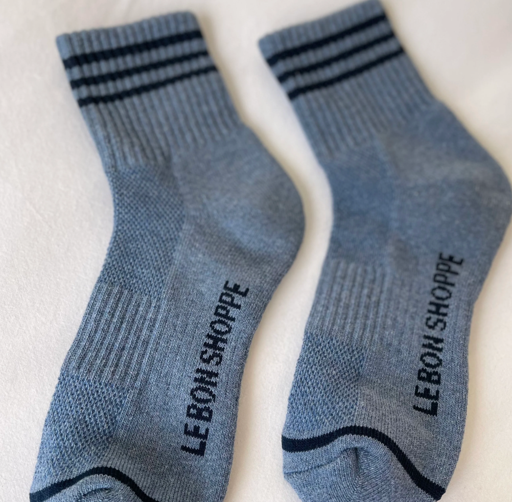 Le Bon Shoppe Girlfriend Socks |  Indigo