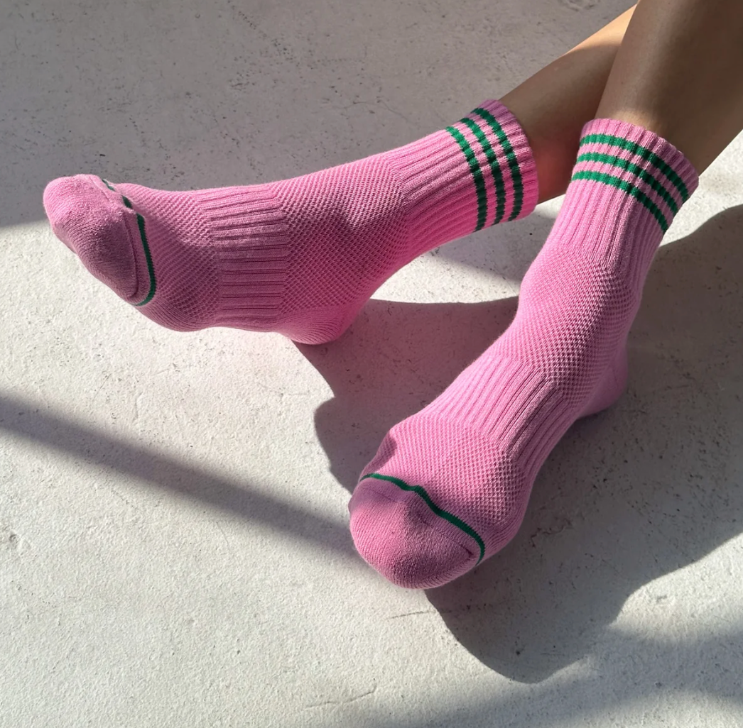 Le Bon Shoppe Girlfriend Socks |  Rose Pink