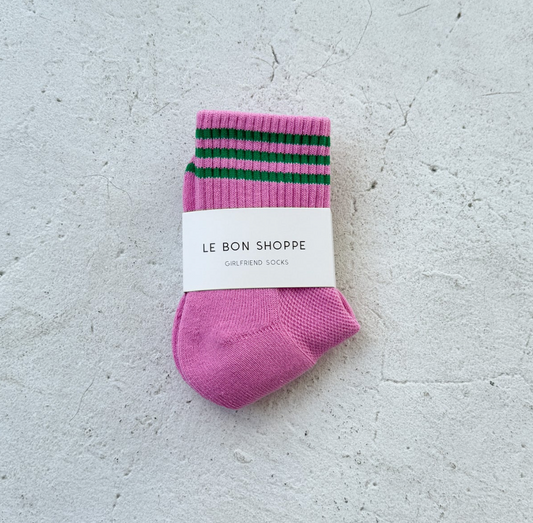 Le Bon Shoppe Girlfriend Socks |  Rose Pink