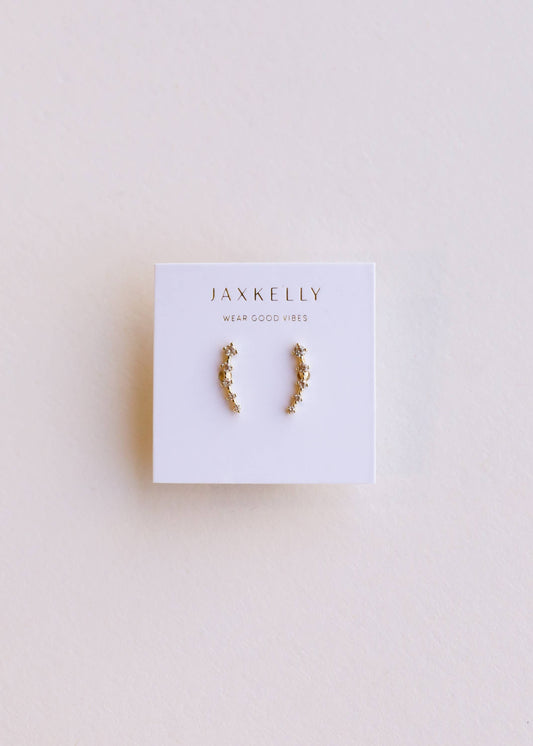 Crawler 18K Gold Plated Earrings