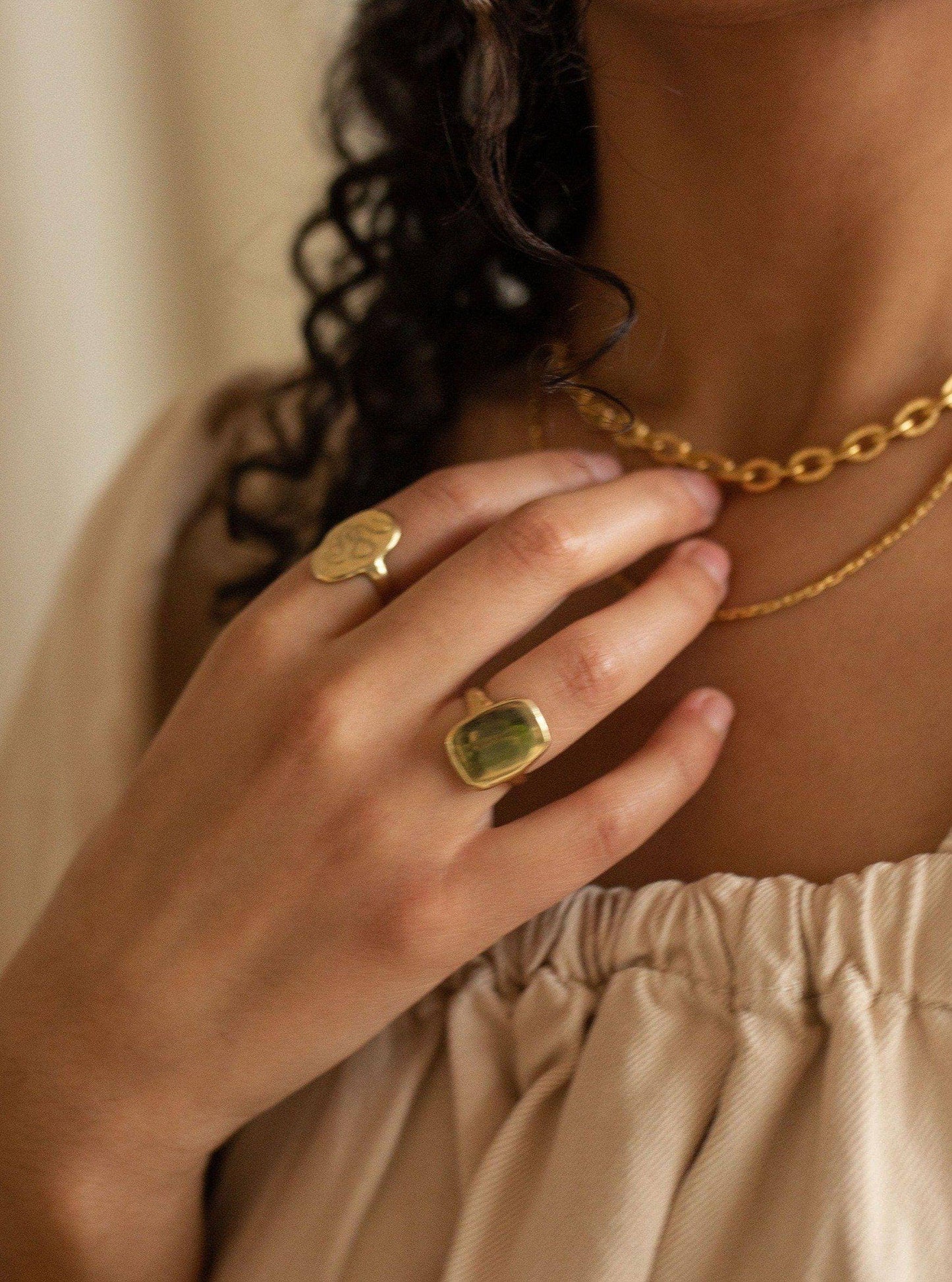 Classic Recycled Brass Signet Ring