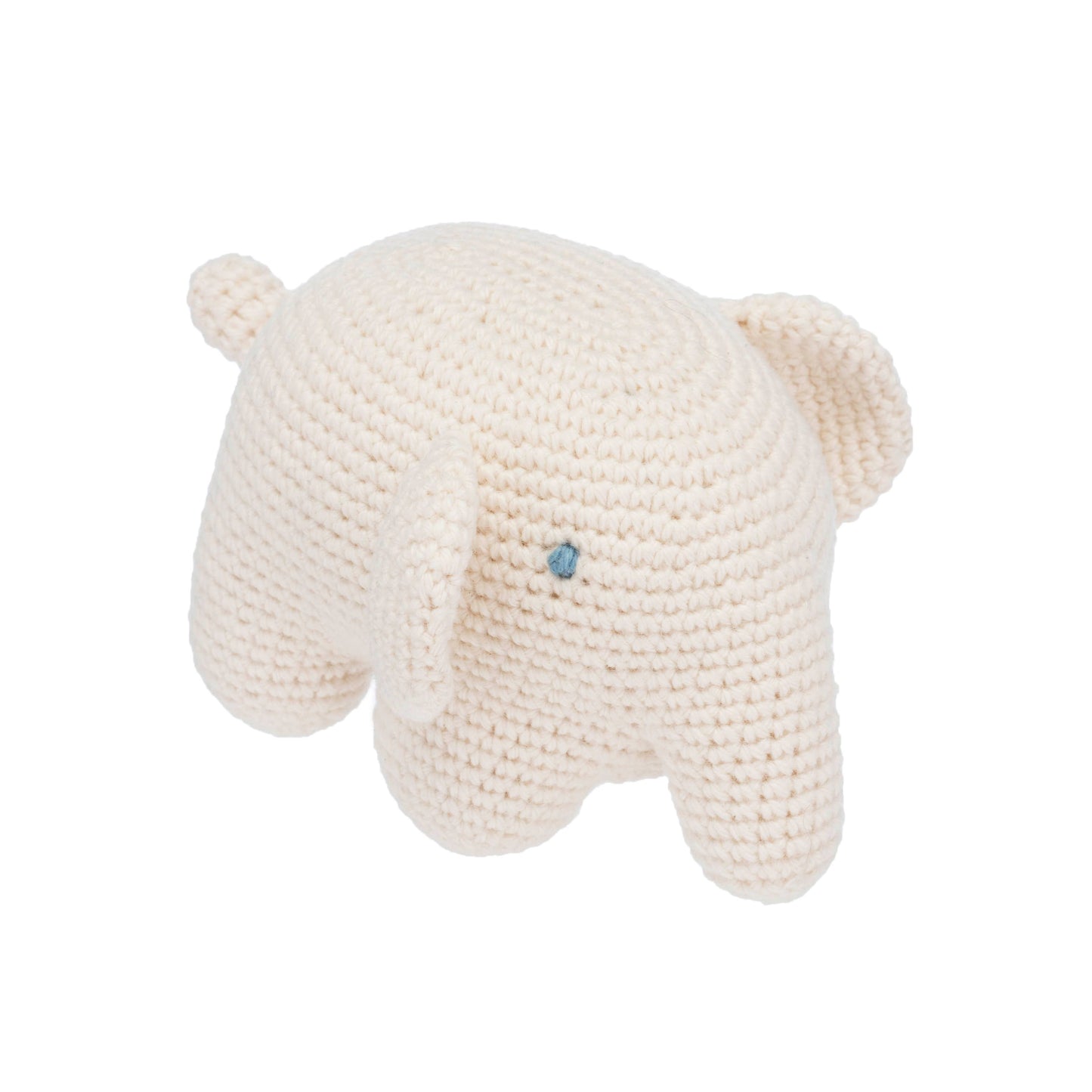 Elephant Knit Rattle Toy