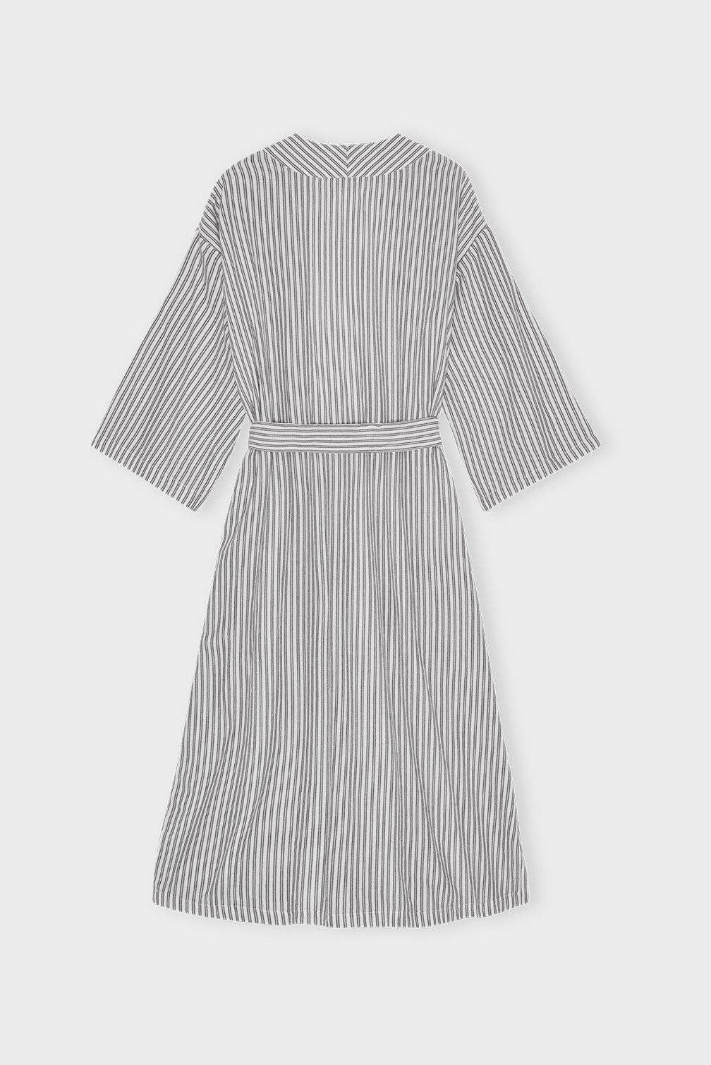 Striped Organic Cotton Flannel Robe