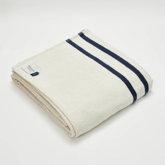 Coastal Stripe Recycled Cotton Blanket