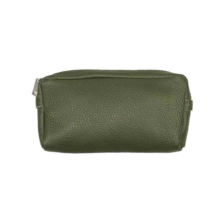 Italian Leather Cosmetic Bag