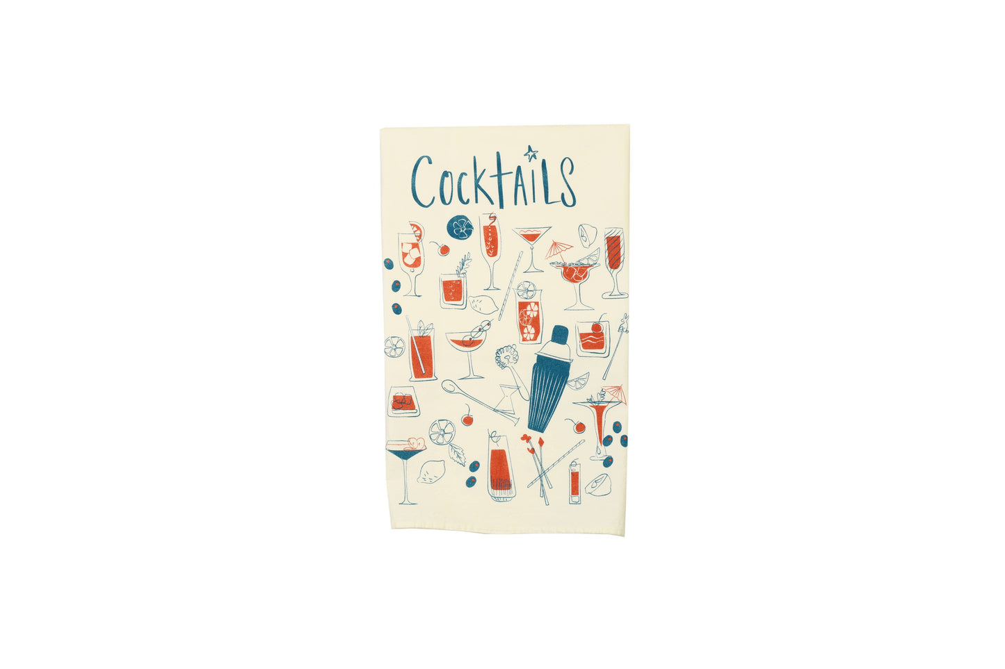 Vintage Cocktails Towel