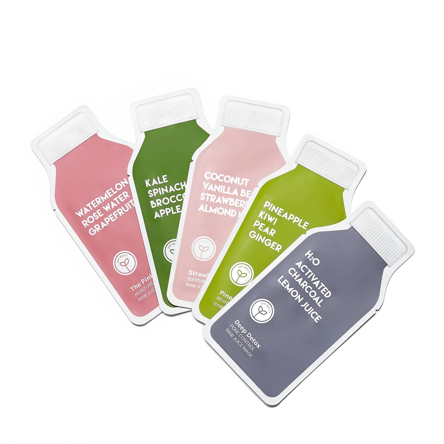 Raw Juice Cleanse Mask Set (Set of 5)