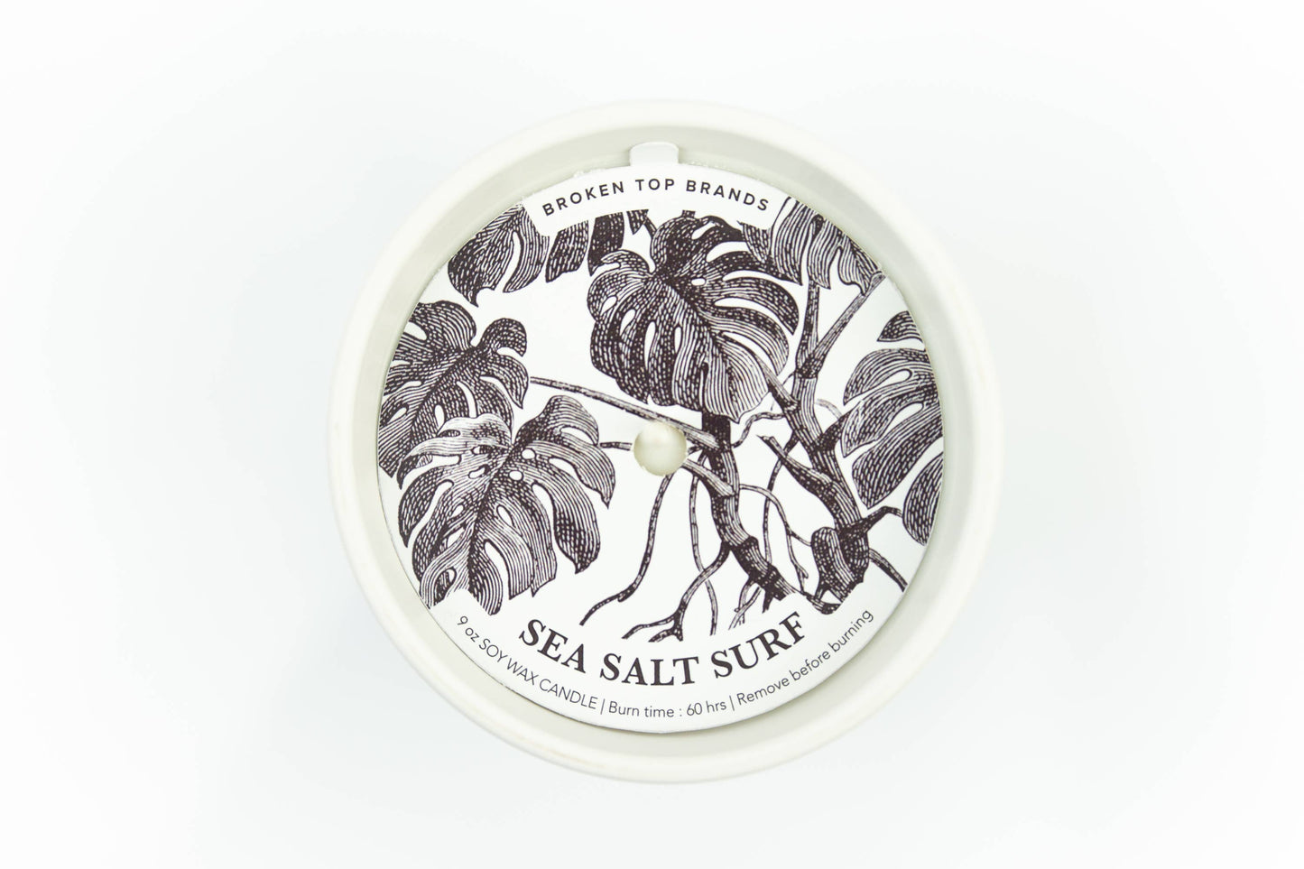 Sea Salt Surf Ceramic Botanical Soy Candles