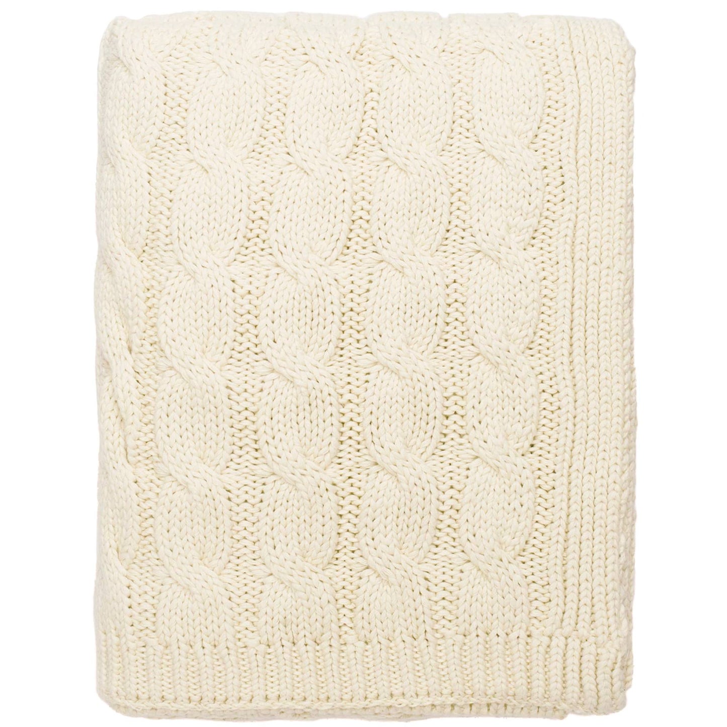 cable throw cotton throw blanket