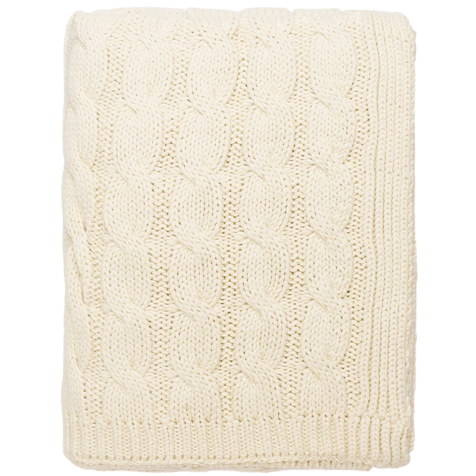 cable throw cotton throw blanket