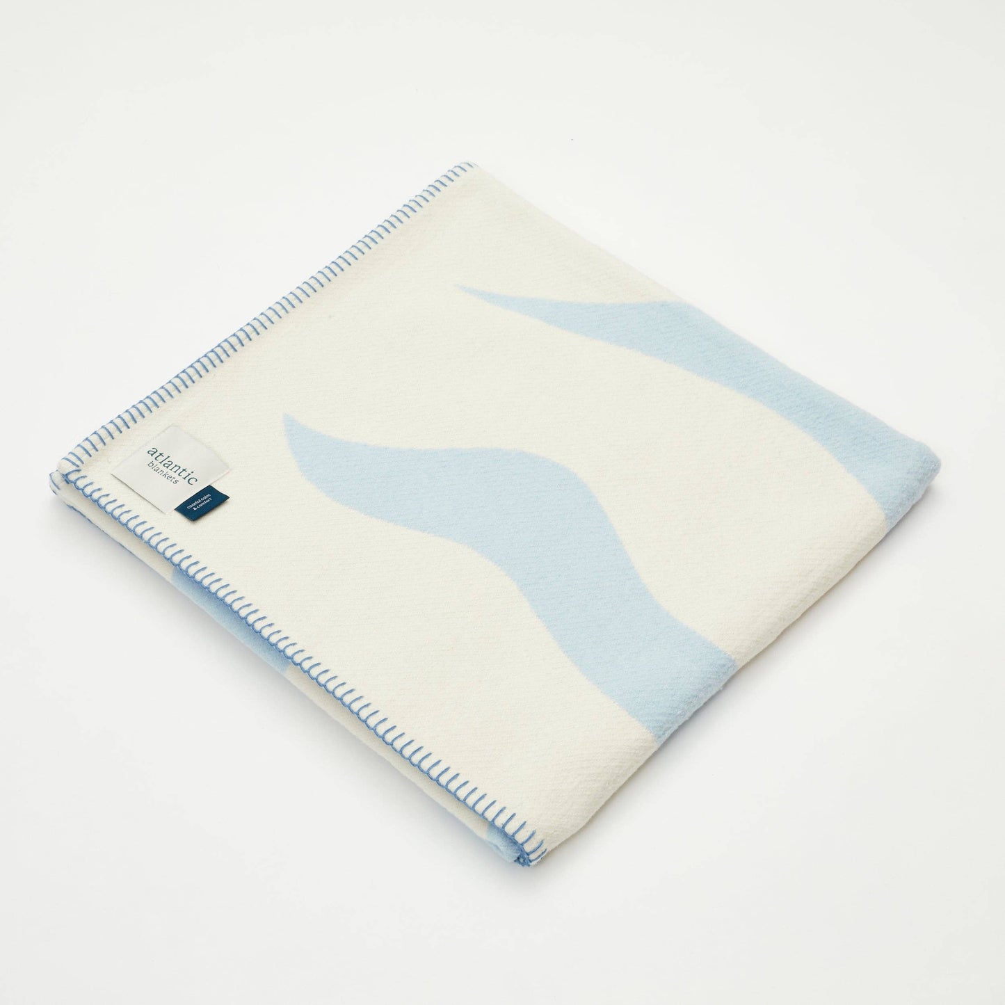 Blue Seafarer Recycled Cotton Baby Blanket