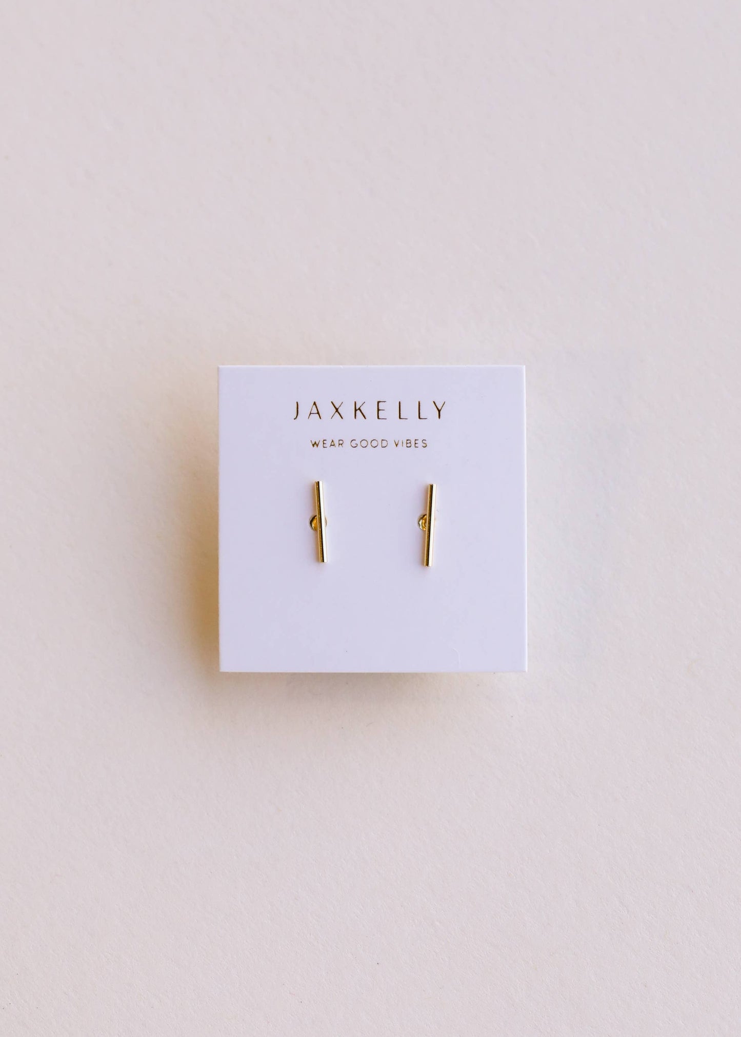 Minimalist Bar 18k Gold Plated Earrings