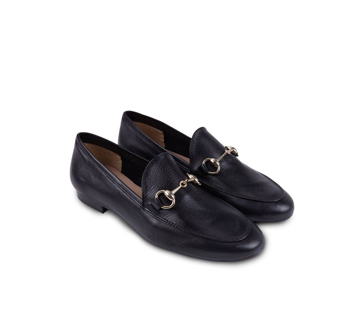 Classic Chain Leather Loafer Shoes Toledo | Black