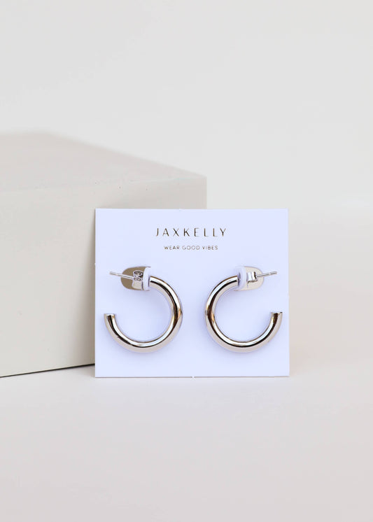 Everyday Silver Hoop Earrings