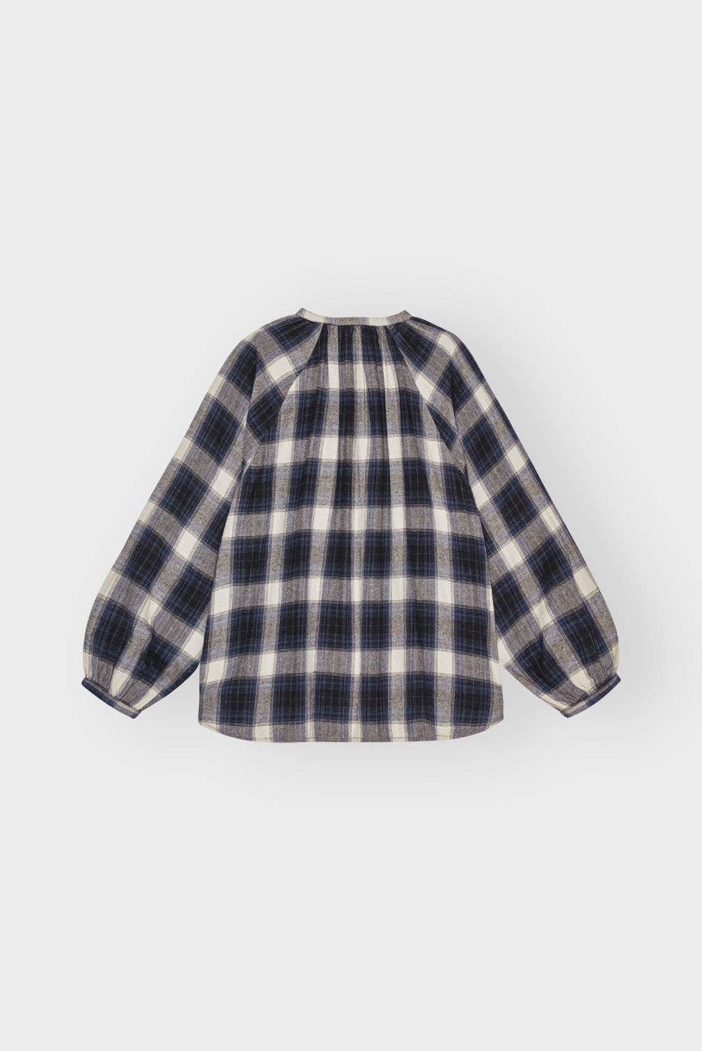 Organic Cotton Plaid Flannel Pajama Top